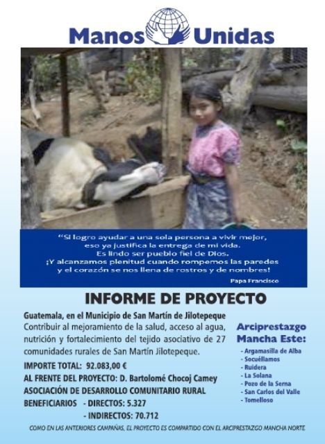 cartel proyecto dosmildieciocho manosunidas