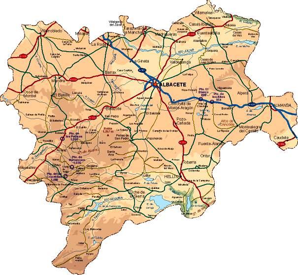 mapa albacete provincia