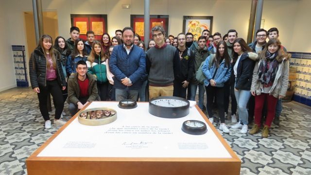 visita ies azuer al archivo museo sanchez mejias a