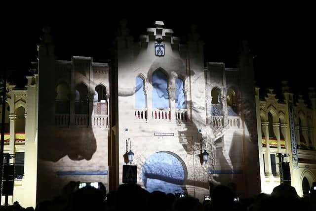 damaso gonzalez en videomapping junta feria albacete
