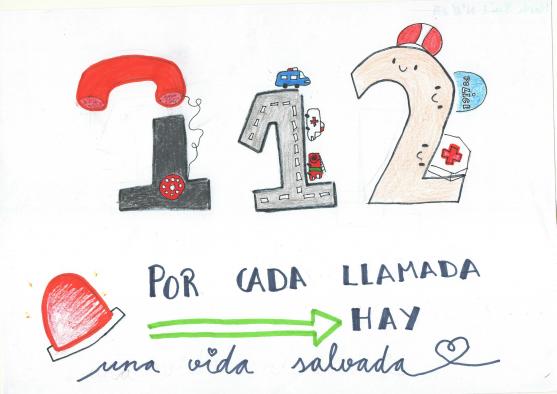 ganadora concurso dibujo 112 2019