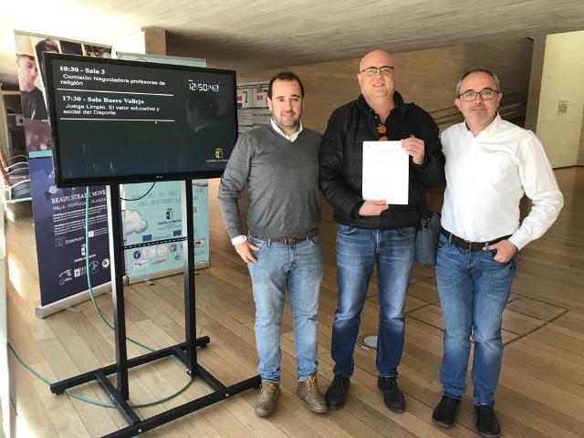 representantes anpe clm en firma convenio profesorado religion