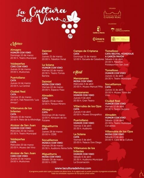 cultura del vino programa