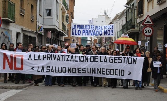 MANIFESTACION CONTRA PRIVATIZACION