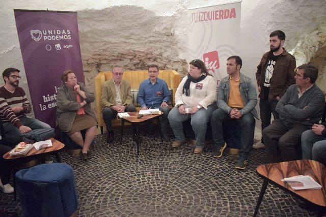 Unidas Podemos encuentro con la ciudadanía en Campo de Criptana