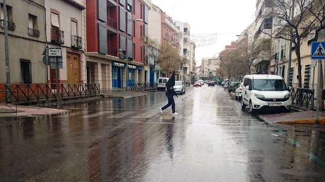 lluvia calle socuellamos
