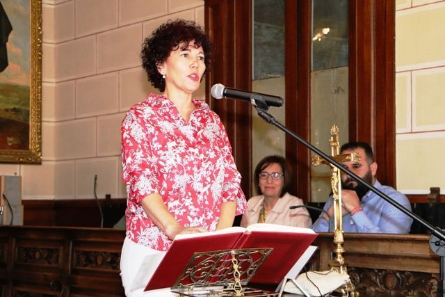 CARMEN PIMIENTA EN LA TOMA DE POSESION DE SU CARGO