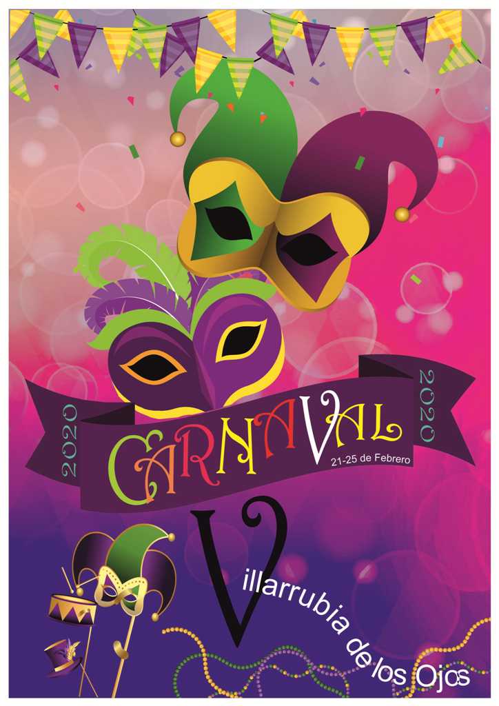 Villarrubia Cartel Carnaval 2020 red