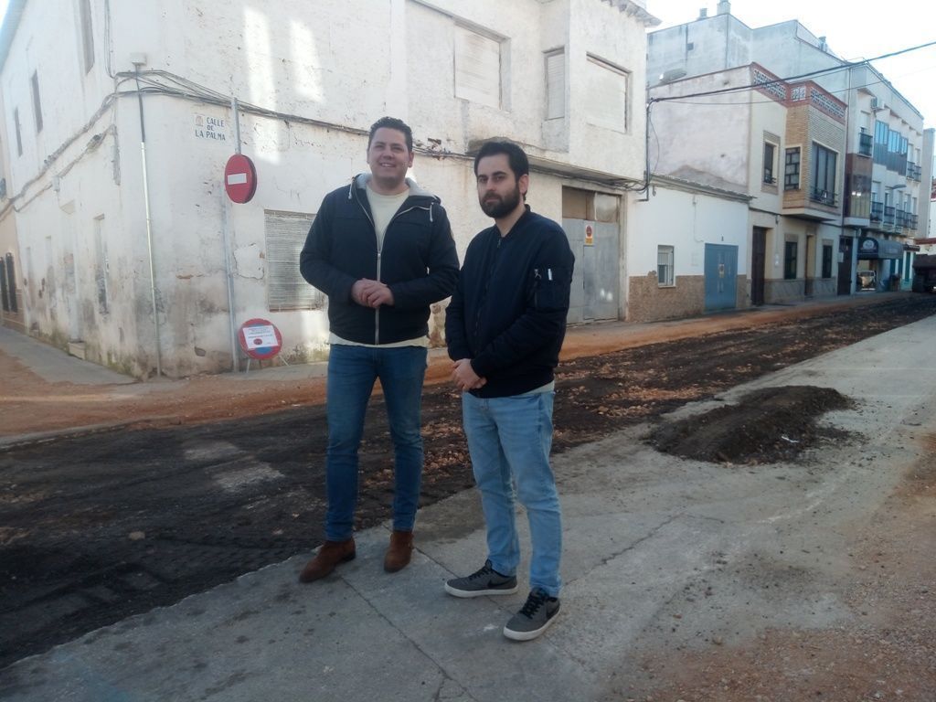 obras en calle La Palma b