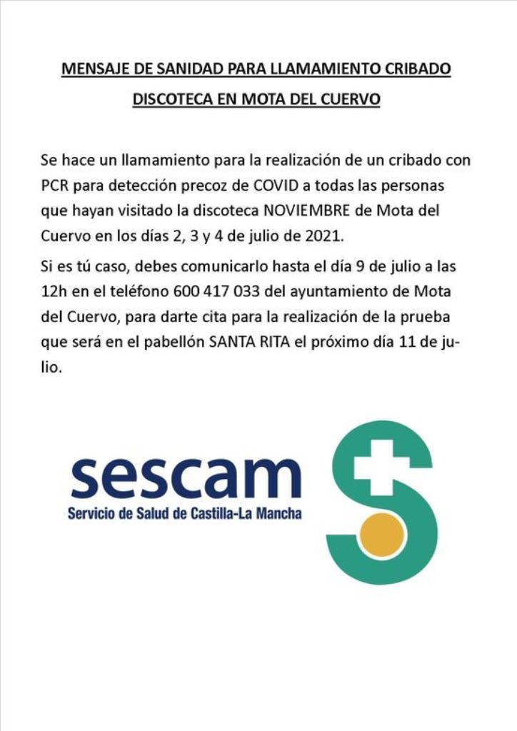 NOTA SESCAM CRIBADO MOTA CUERVO