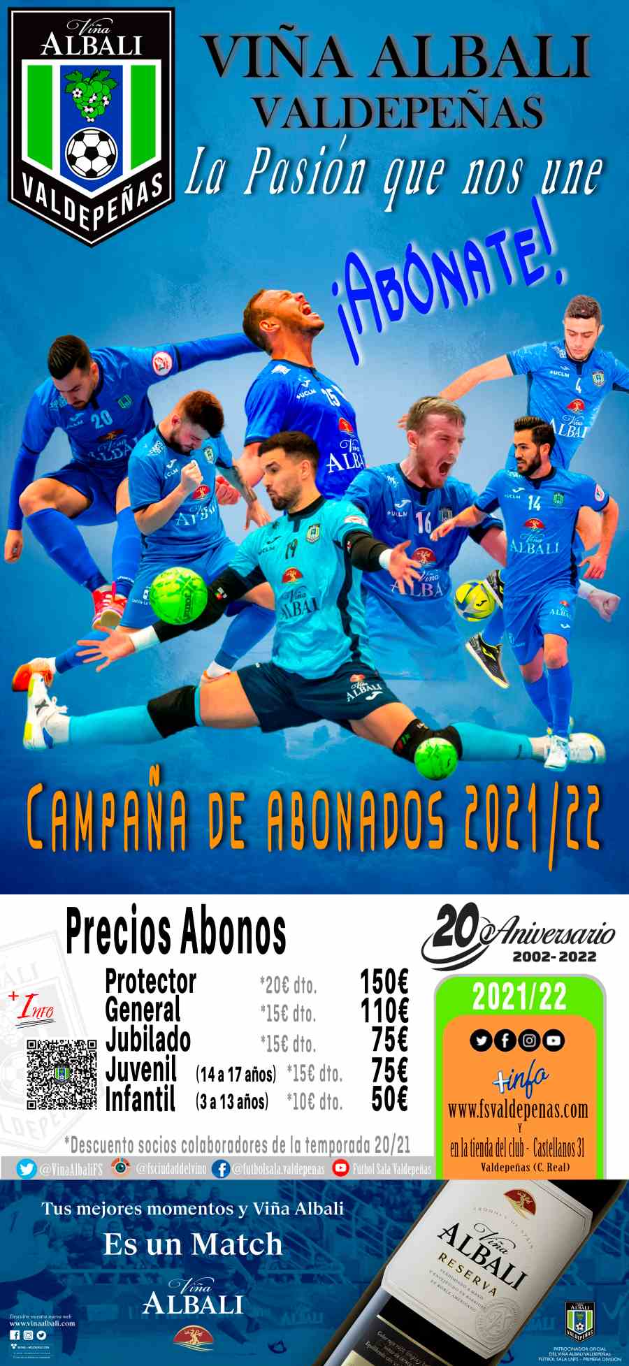 cartel largo viña albali abonos
