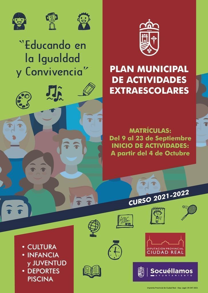 SOCUÉLLAMOS cartel A3 extraescolares
