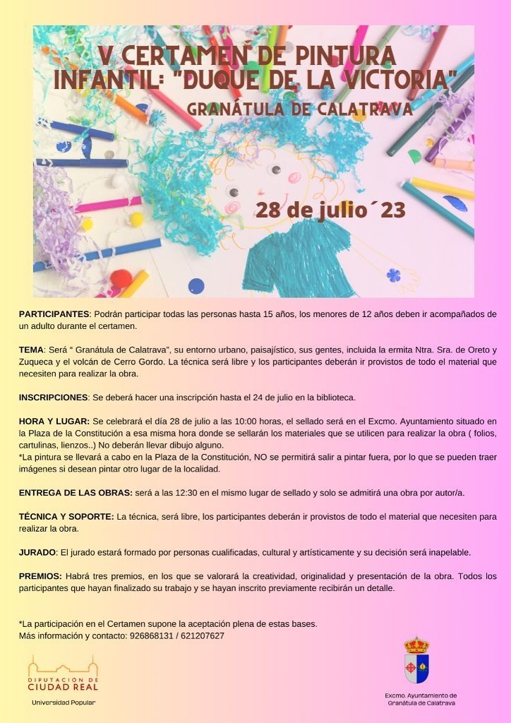 Granátula Cartel Infantil