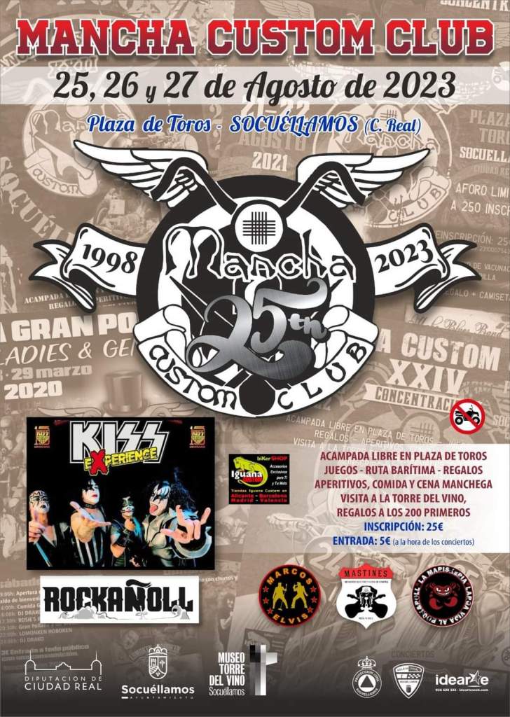 CARTEL CUSTOM CLUB 25 AL 27 AGOSTO
