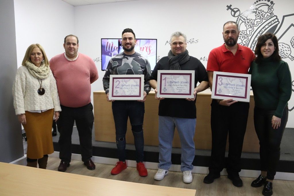 Manzanares.Ganadores del concurso de maridaje