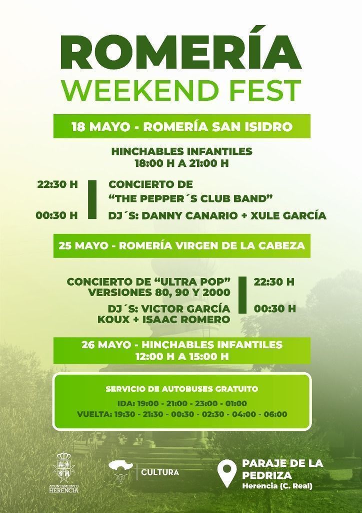 cartel wek end Herencia