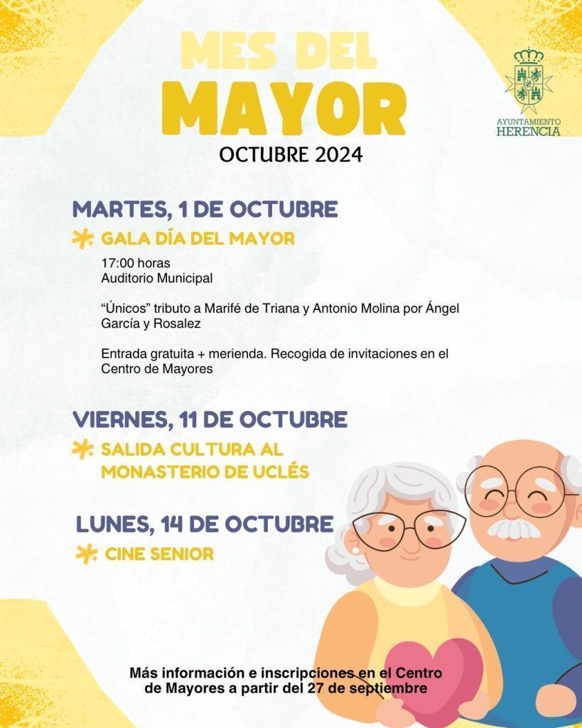 Cartel de mayores