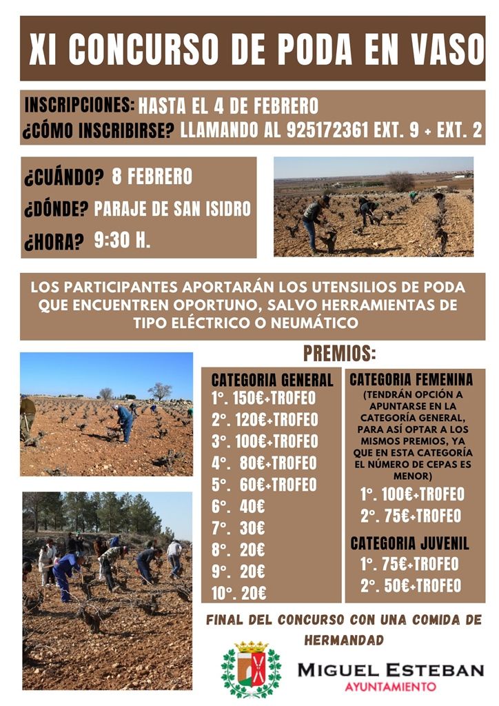 CARTEL XI CONCURSO DE PODA REGIONAL