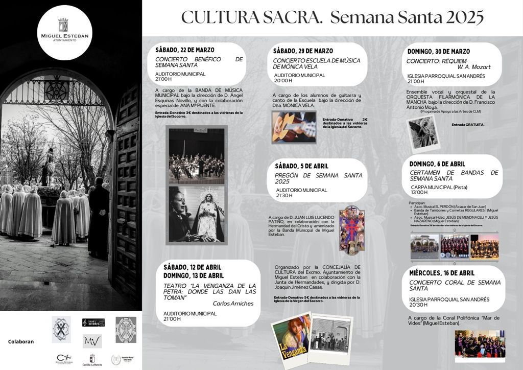 CARTEL PROGRAMA CULTURA SACRA 2025 MIGUEL ESTEBAN