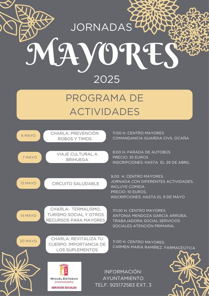 PROGRAMA JORNADA MAYORES 2025 MIGUEL ESTEBAN