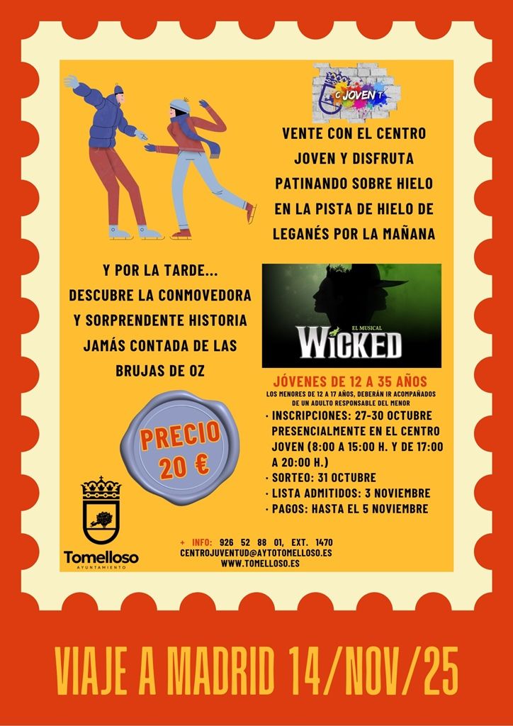 cartel viaje a Madrid