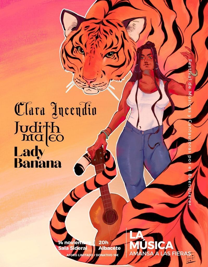 CARTEL LA MÚSICA AMANSA LAS FIERAS
