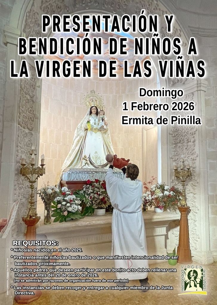 presentacion bendicion ninos virgen vinas
