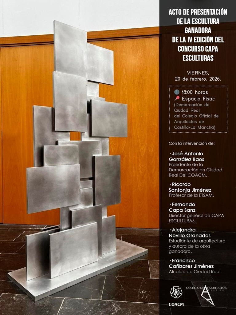 Cartel presentación escultura Alejandra N. Granados