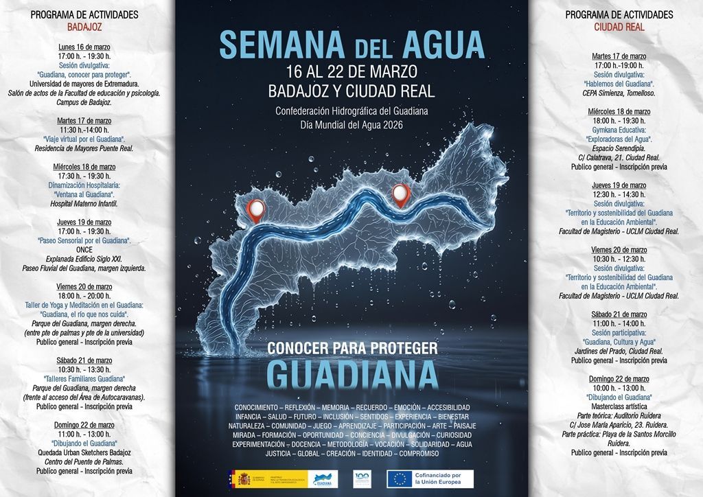 Programa de actividades Semana del Agua CHG 2026
