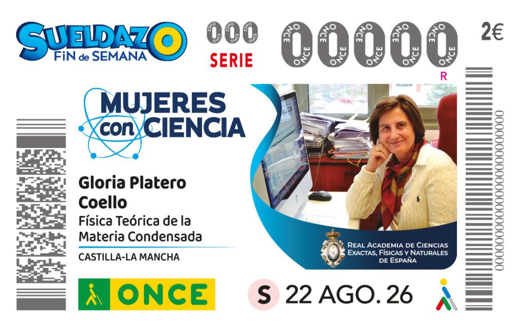 Cupón ONCE Gloria Platero Coello 
